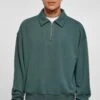 URBAN CLASSICS Collar Crew - Poloshirt - Bottlegreen -Urban Classics f47d68c552654691abcbea7ee48551e9