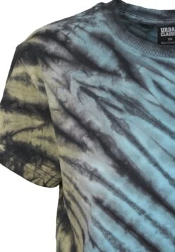 URBAN CLASSICS Ladies Tie Dye Boyfriend Tee - T-Shirt Print - Black -Urban Classics f4a36c7feca54d98b2cd6f521427049b
