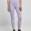 URBAN CLASSICS Ladies High Waist Tech Leggings - Legging - Lavender