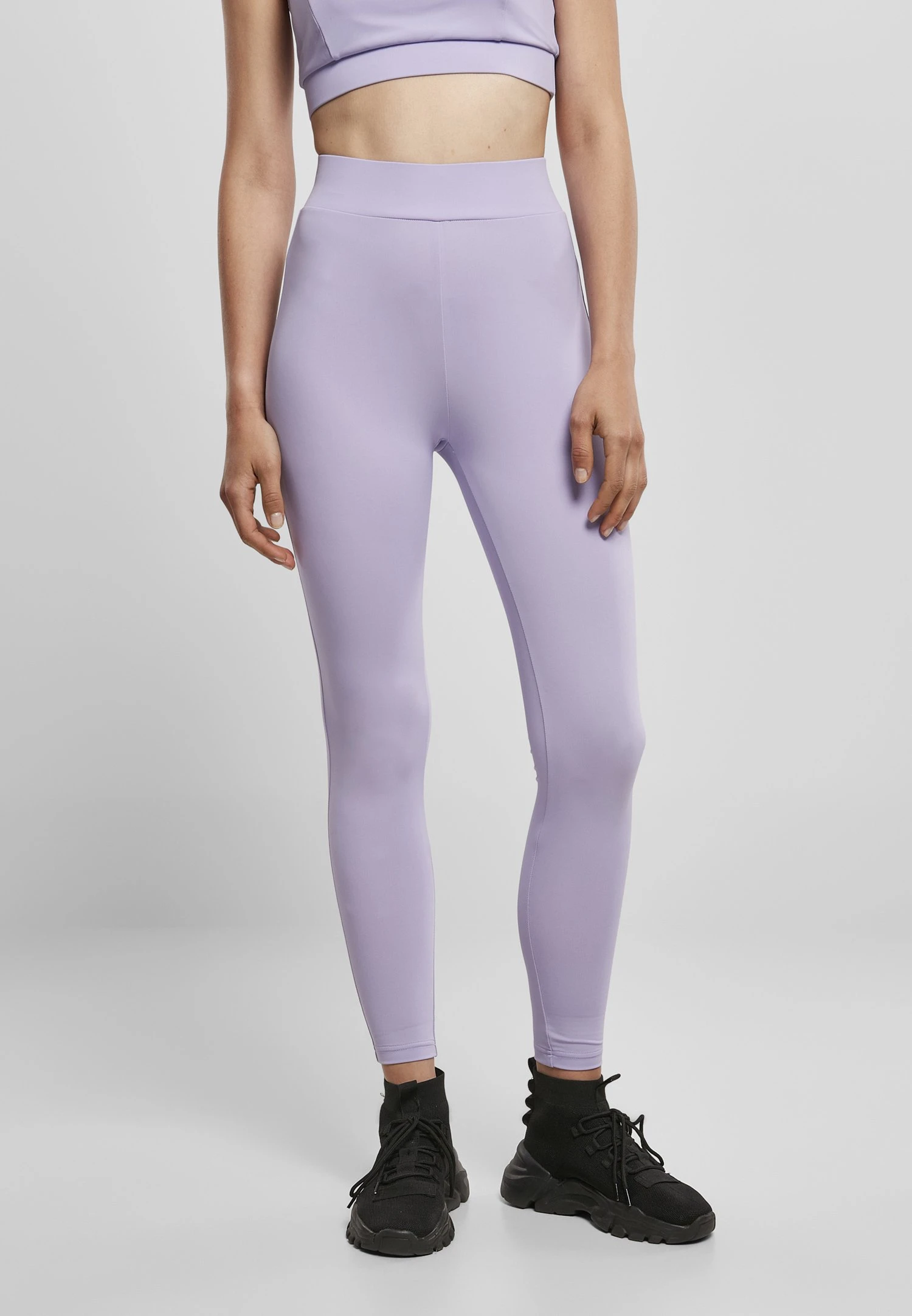 URBAN CLASSICS Ladies High Waist Tech Leggings - Legging - Lavender 3 URBAN CLASSICS Ladies High Waist Tech Leggings - Legging - Lavender