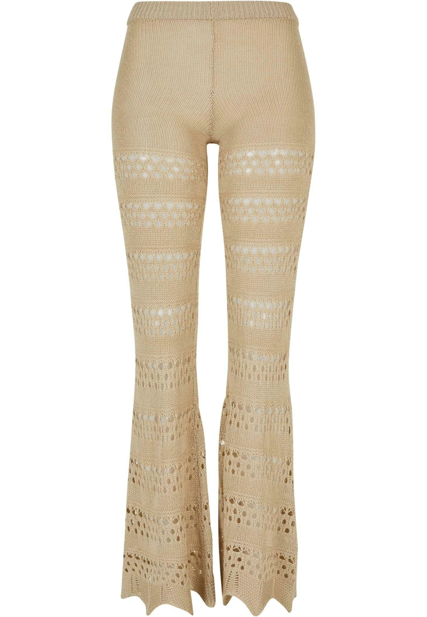 URBAN CLASSICS Flared Crochet - Broek - Softseagrass 3 URBAN CLASSICS Flared Crochet - Broek - Softseagrass
