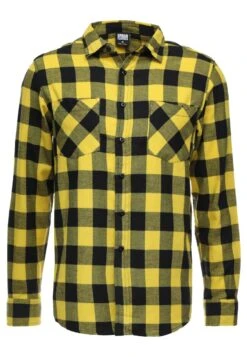 URBAN CLASSICS Checked - Overhemd - Yellow -Urban Classics f5d677bb47cb4feaa65a544cfe083768