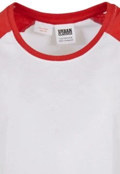 URBAN CLASSICS Contrast Raglan- T-Shirt Print - White Hugered -Urban Classics f6078f2a4b53409aaa401cbcf91d1171