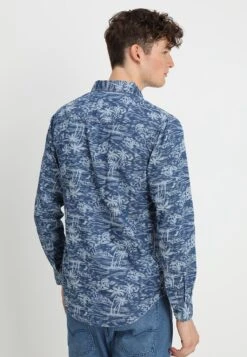 URBAN CLASSICS Printed Palm - Overhemd - Light Blue Wash 10 URBAN CLASSICS Printed Palm - Overhemd - Light Blue Wash -Urban Classics f7cd29fd71d7495faca44714259667f8