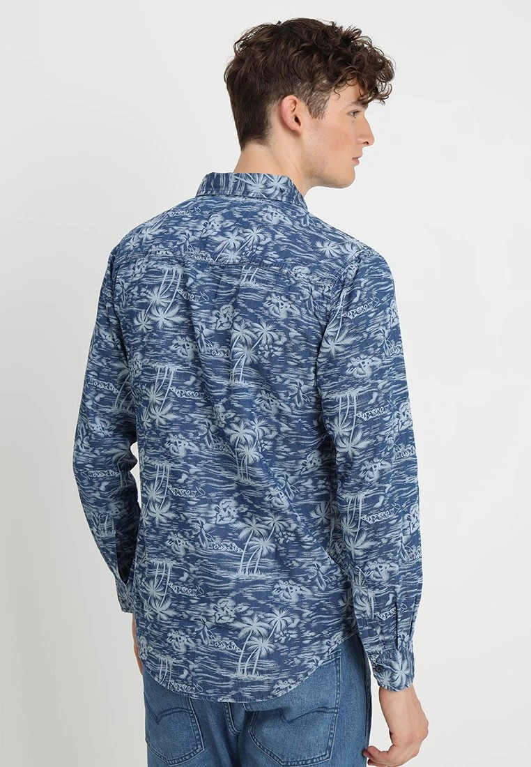 URBAN CLASSICS Printed Palm - Overhemd - Light Blue Wash 5 URBAN CLASSICS Printed Palm - Overhemd - Light Blue Wash - Afbeelding 3