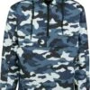 URBAN CLASSICS Camo Pull Over Windbreaker - Windjack - Blue -Urban Classics f8df33b617e34abc9af25e77d2527285