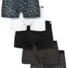 URBAN CLASSICS 5Pack - Onderbroeken - Ban.Aop+Brand.Aop+Chr+Blk+Wht