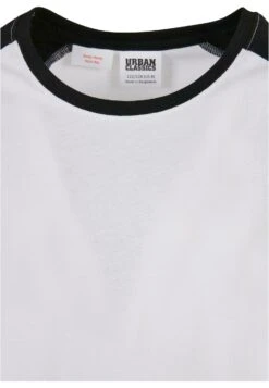URBAN CLASSICS Kinder- Longsleeve - White Pink+White Black -Urban Classics f9ca1d9bf6534d04bed50f3a831762a1