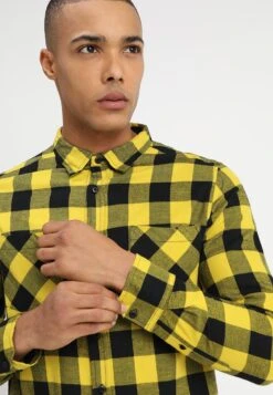 URBAN CLASSICS Checked - Overhemd - Yellow -Urban Classics fb62209c1bd242f1b23b6e0b95517e35