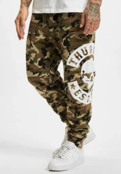 URBAN CLASSICS Thug Life Bcamo - Trainingsbroek - Camouflage