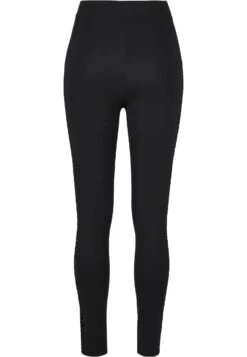 URBAN CLASSICS Flock Lace Stripe - Legging - Black -Urban Classics fbd81432ff614c50b60639e4421d94f8