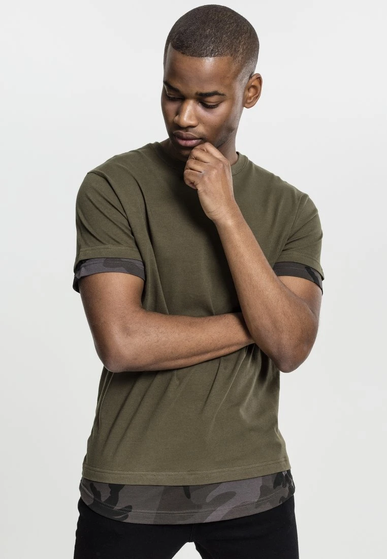 URBAN CLASSICS T-Shirt Print - Olive 3 URBAN CLASSICS T-Shirt Print - Olive