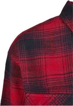 URBAN CLASSICS Ladies Check Overshirt - Overhemdblouse - Darkblue/Red -Urban Classics fcc415391f4b4163a7b5fe0bd0c0fb0e