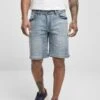 URBAN CLASSICS Relaxed Fit Jeans Shorts - Jeansshort - Light Destroyed Washed