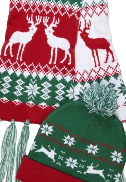 URBAN CLASSICS Christmas Set - Sjaal - Green/Red -Urban Classics fedcf84948d34abbabaa28f1e0adee8b